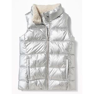 Old Navy Metallic Girls Vest NWT